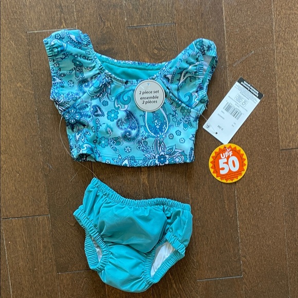 George Other - George Blue Floral Diaper Cover Set 3-6 months